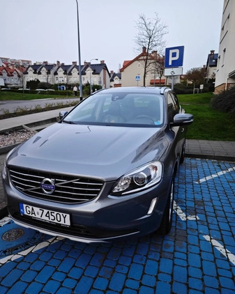 Volvo XC 60 cena 75030 przebieg: 160000, rok produkcji 2016 z Gdynia małe 79